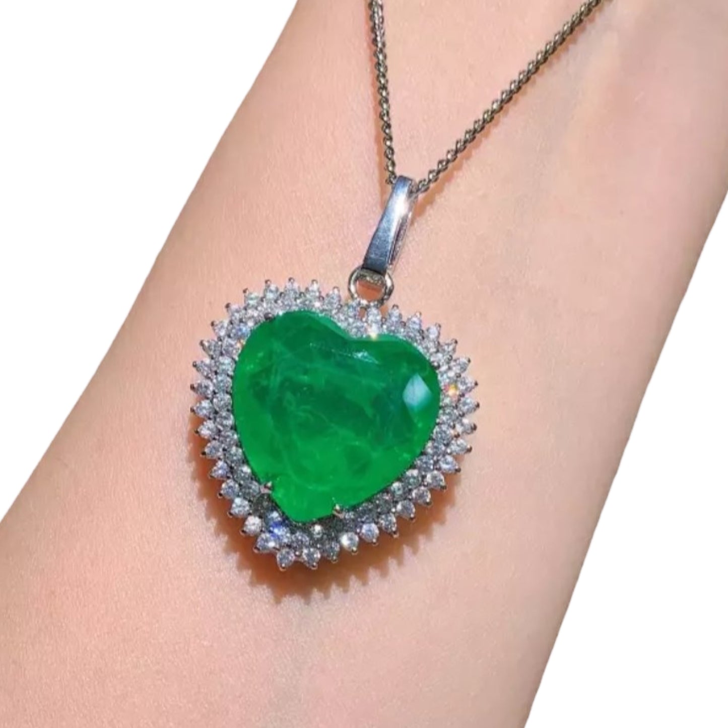 Collar Royal Heart- Verde Esmeralda