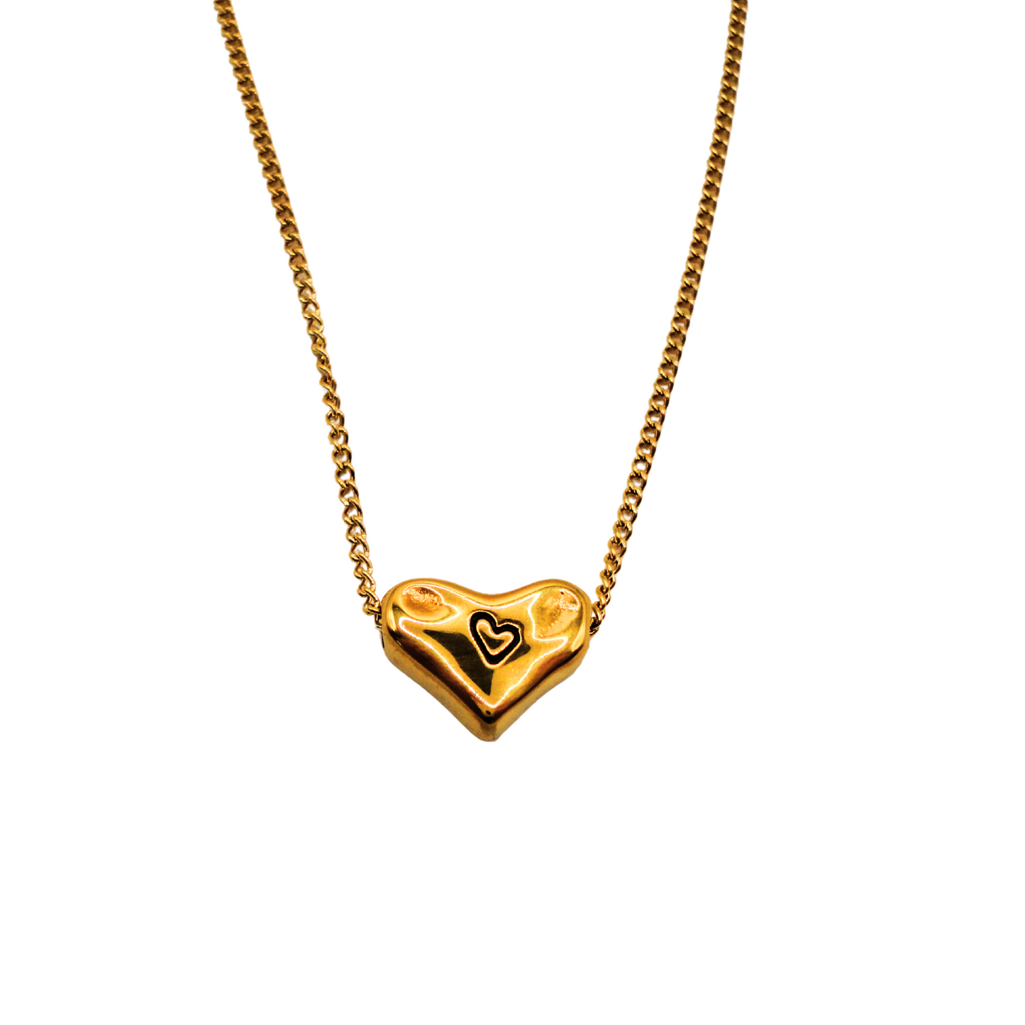 cadena-dorada-corazon-irregular-resistente-al-agua