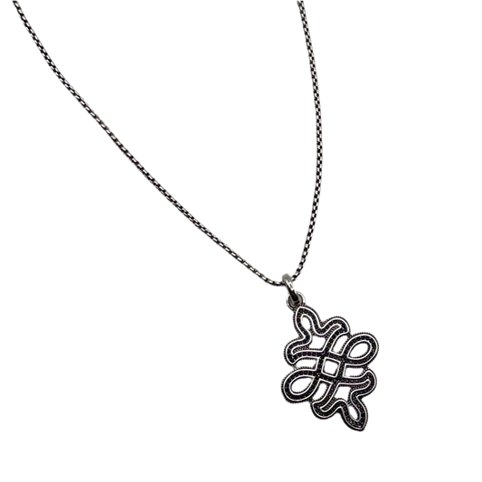 Collar con Dije de Nudo Infinito – Estilo Masculino simbólico