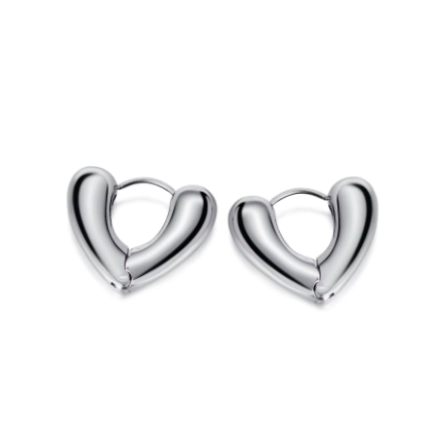 Aretes Tipo Arracada – Aro Geométrico de Acero Inoxidable con Chapado en Oro de 18K